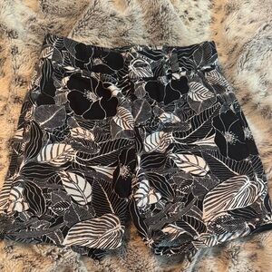 Floral Black and White Janie and Jack boys Shorts